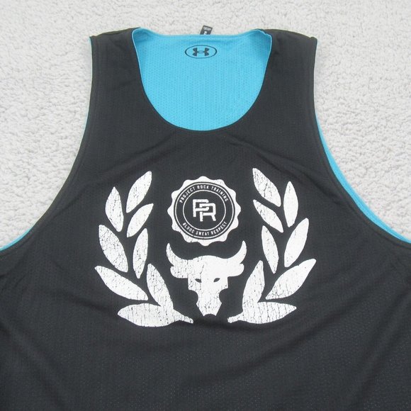 Under Armour Project Rock Training Reversible Gym Tank Top Men's Size XL NEW - Picture 3 of 10